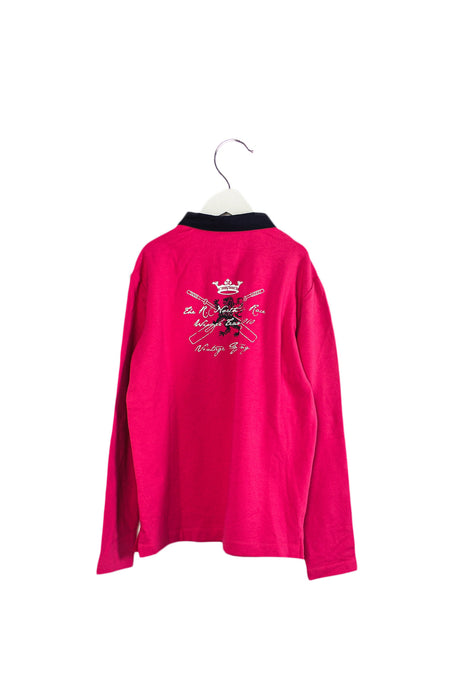 Pink Nicholas & Bears Long Sleeve Polo 12Y at Retykle