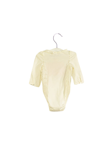 A White Long Sleeve Bodysuits from Nicholas & Bears in size 3-6M for girl. (Back View)