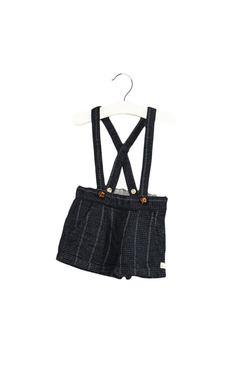 Grey Les Enfantines Shorts with Suspenders 6M at Retykle
