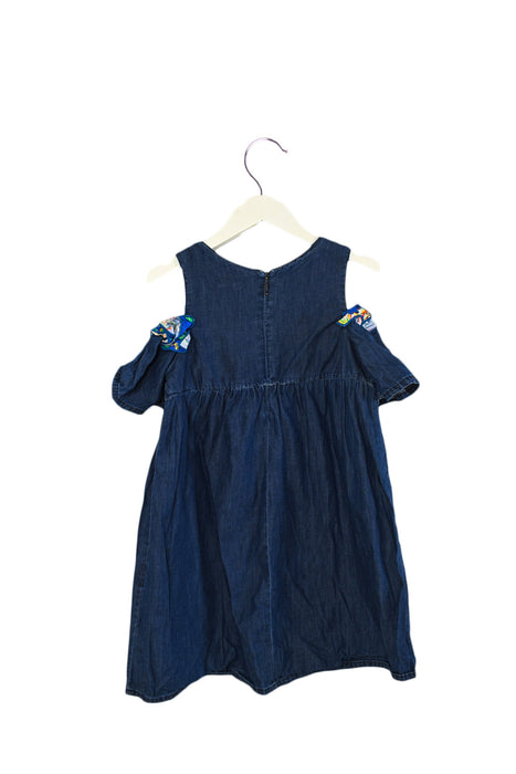 A Navy Sleeveless Dresses from MSGM in size 6T for girl. (Back View)