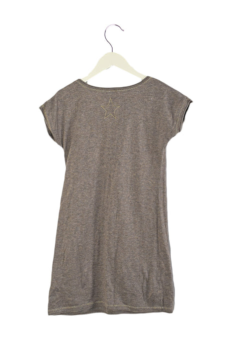 Grey Excuse My French Short Sleeve Dress 10Y at Retykle