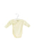 A Beige Long Sleeve Bodysuits from Oeuf in size 0-3M for boy. (Front View)
