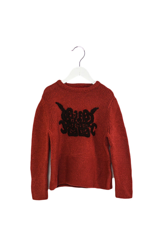 Red Shanghai Tang Knit Sweater 4T at Retykle