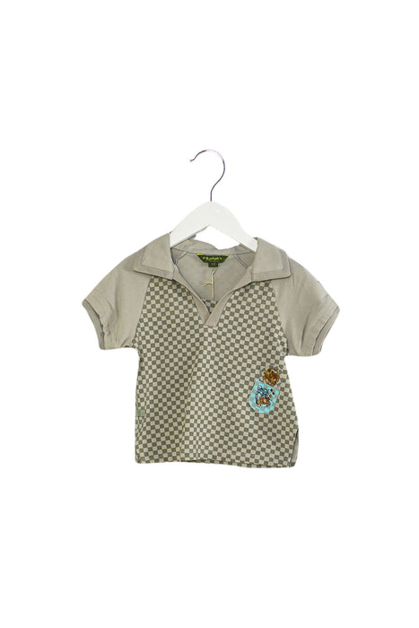 Grey Le Petit Pois Short Sleeve Top 12M - 24M at Retykle