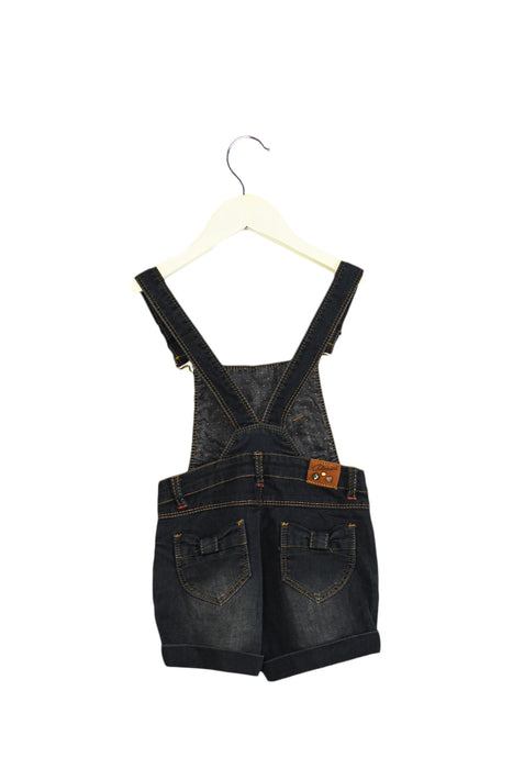 A Navy Overall Shorts from Catimini in size 3T for girl. (Back View)
