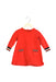 Red Petit Bateau Long Sleeve Dress 18M at Retykle