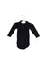 A Navy Long Sleeve Bodysuits from Petit Bateau in size 3-6M for girl. (Front View)