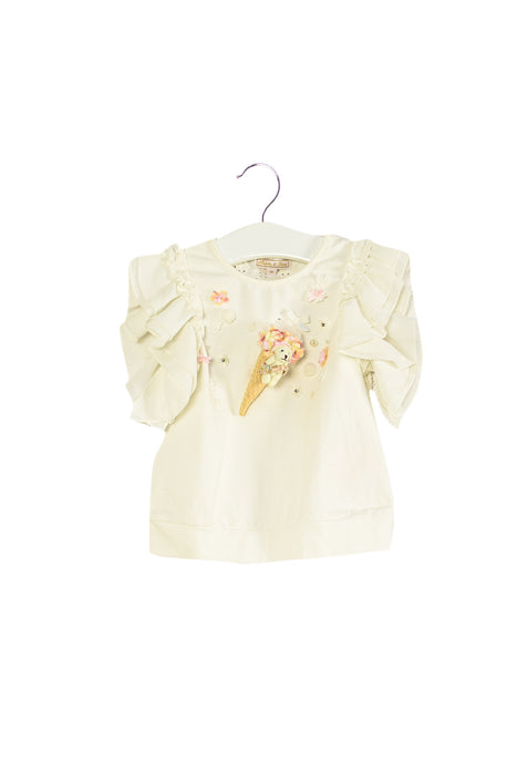 Ivory Nicholas & Bears Short Sleeve Top 2T at Retykle