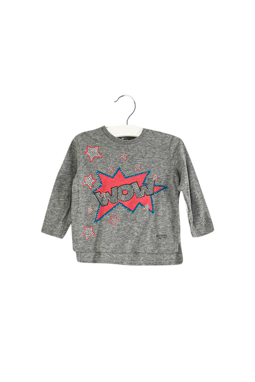 Grey Microbe by Miss Grant Long Sleeve Top 12M at Retykle