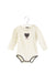 A White Long Sleeve Bodysuits from Fendi in size 6-12M for girl. (Front View)