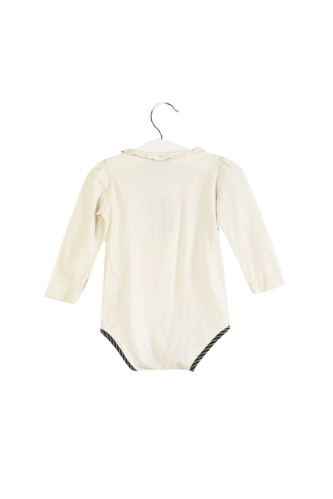 A White Long Sleeve Bodysuits from Fendi in size 6-12M for girl. (Back View)