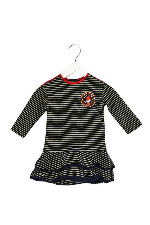 Navy Little Marc Jacobs Long Sleeve Dress 12M at Retykle
