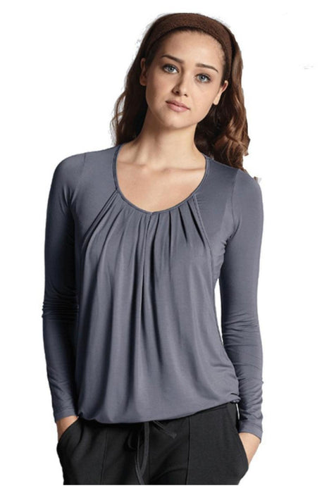 Purple Mothers en Vogue Maternity Long Sleeve Top M at Retykle