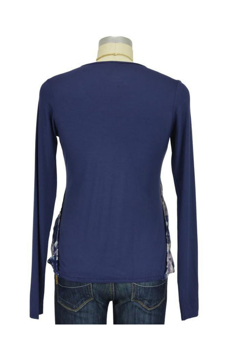 Navy Mothers en Vogue Maternity Long Sleeve Top XS at Retykle