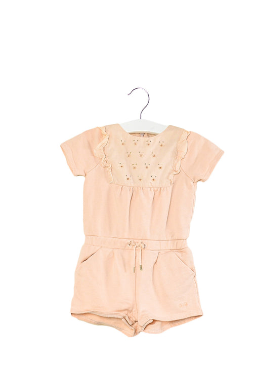 A Pink Rompers from Chloe in size 6-12M for girl. (Front View)
