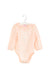 A Pink Long Sleeve Bodysuits from Nicholas & Bears in size 12-18M for girl. (Front View)