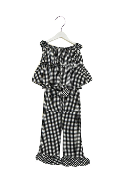 A Black Pants Sets from Solid & Striped in size 2T for girl. (Front View)