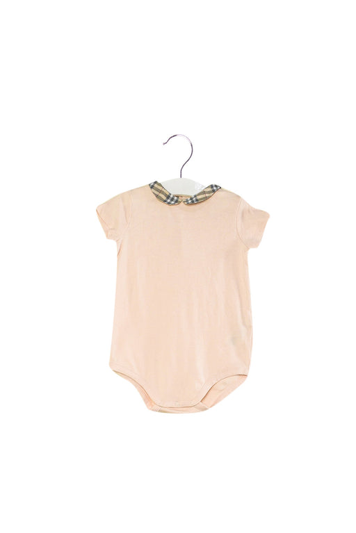 A Pink Bodysuits from Burberry in size 6-12M for girl. (Front View)