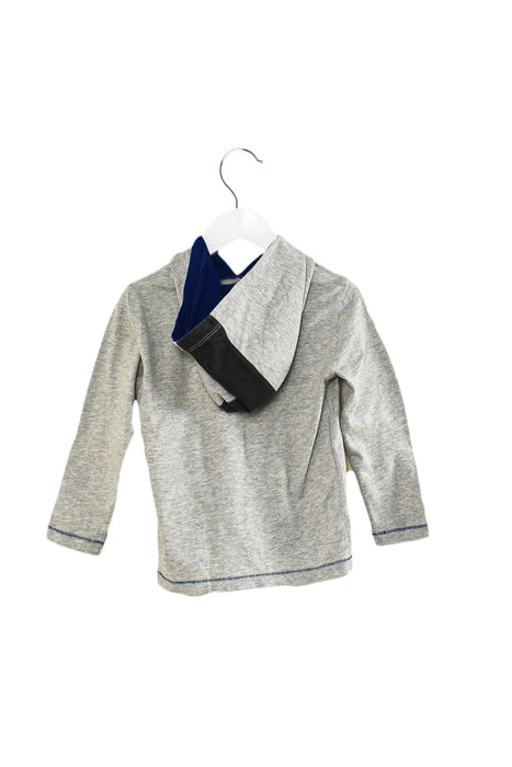 Grey Armani Hooded Long Sleeve Top 2T at Retykle