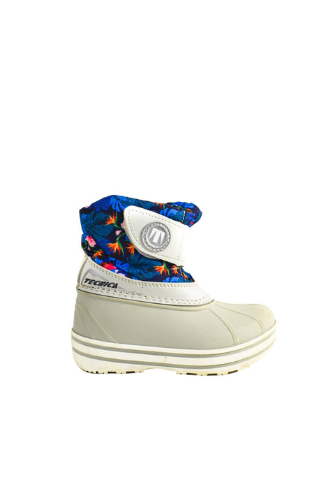 A Grey Boots & Booties from Tecnica in size 2T for girl. (Back View)