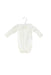 A White Long Sleeve Bodysuits from Chloe in size 0-3M for girl. (Front View)