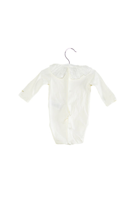A White Long Sleeve Bodysuits from Chloe in size 0-3M for girl. (Back View)