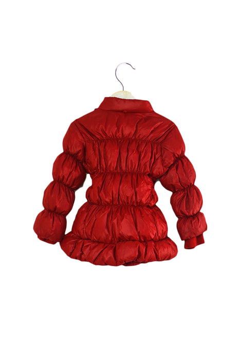 Red Miki House Puffer Jacket 2T - 3T at Retykle