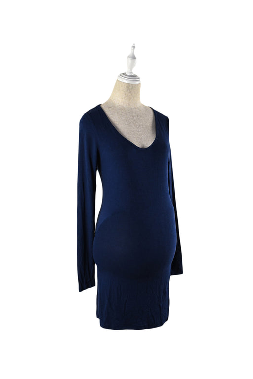 Navy Isabella Oliver Maternity Long Sleeve Top S at Retykle