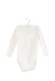 A White Long Sleeve Bodysuits from Bonpoint in size 2T for neutral. (Front View)