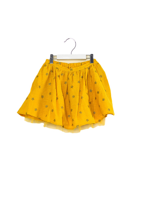 A Yellow Short Skirts from Seed in size 10Y for girl. (Front View)