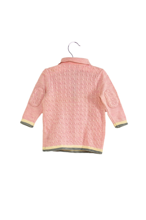 Pink Nicholas & Bears Knit Long Sleeve Polo 12M at Retykle