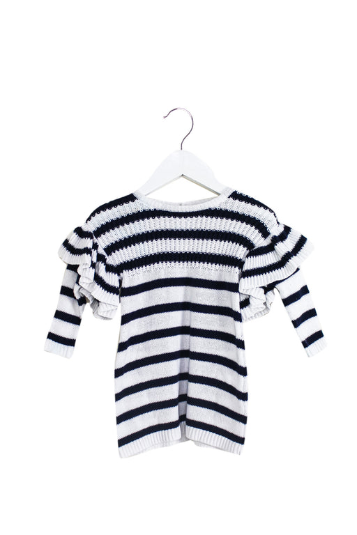 Navy Seed Long Sleeve Dress 3-6M at Retykle