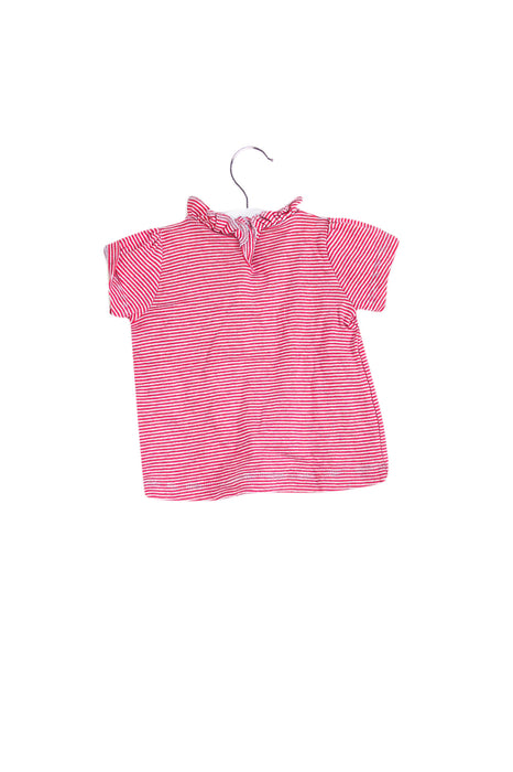 Pink Petit Bateau Short Sleeve Top 6M at Retykle