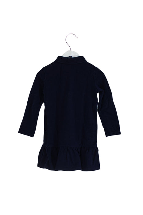 Navy Polo Ralph Lauren Long Sleeve Dress 2T at Retykle