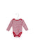 A Red Long Sleeve Bodysuits from Purebaby in size 6-12M for girl. (Front View)