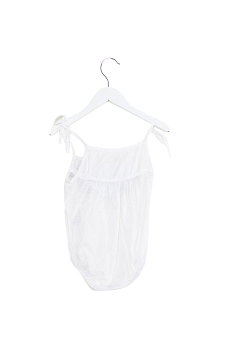 A White Sleeveless Bodysuits from Peggy in size 6-12M for girl. (Back View)