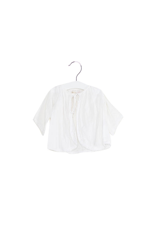 White Peggy Long Sleeve Top 6-12M at Retykle