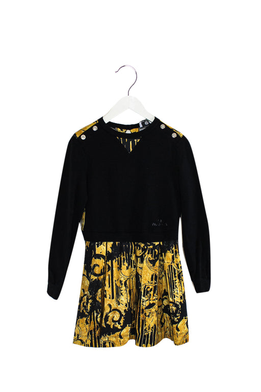 Black Young Versace Long Sleeve Dress 12Y at Retykle