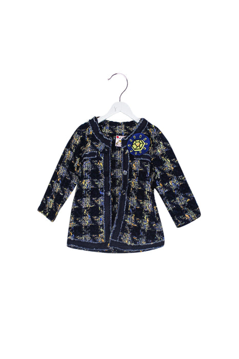 A Navy Lightweight Jackets from Lovie by Mary J in size 2T for girl. (Front View)