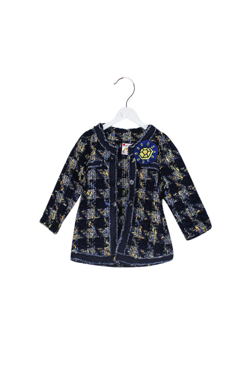 A Navy Lightweight Jackets from Lovie by Mary J in size 2T for girl. (Front View)