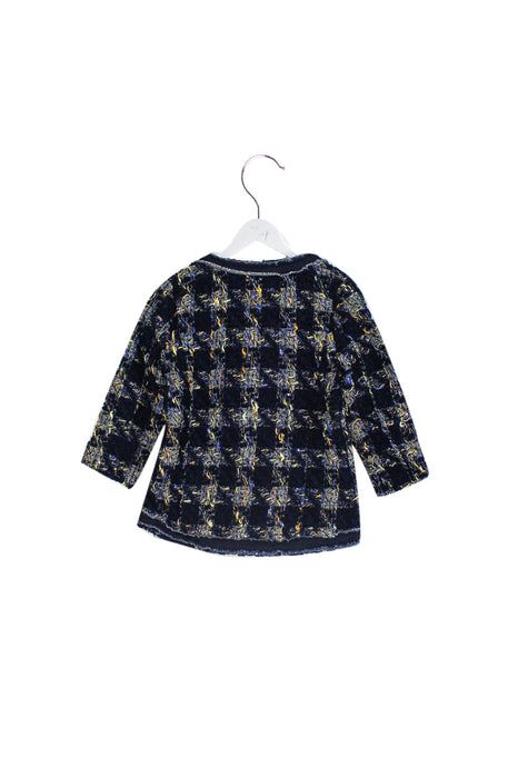 A Navy Lightweight Jackets from Lovie by Mary J in size 2T for girl. (Back View)