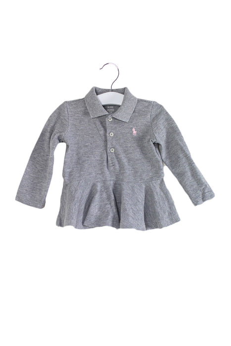 Grey Ralph Lauren Long Sleeve Top 9M at Retykle