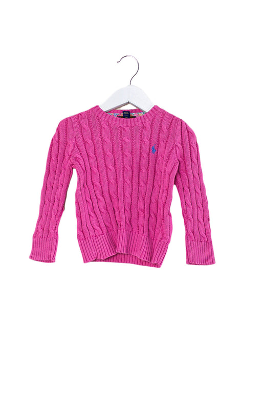 Pink Polo Ralph Lauren Knit Sweater 2T at Retykle