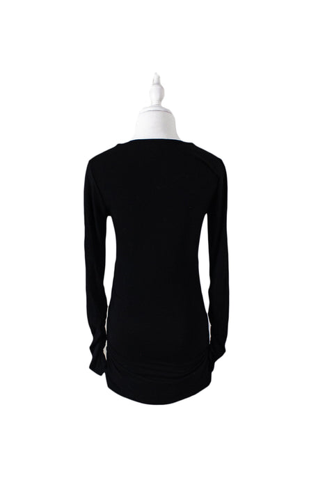 Black Isabella Oliver Maternity Long Sleeve Top XS (US1) at Retykle