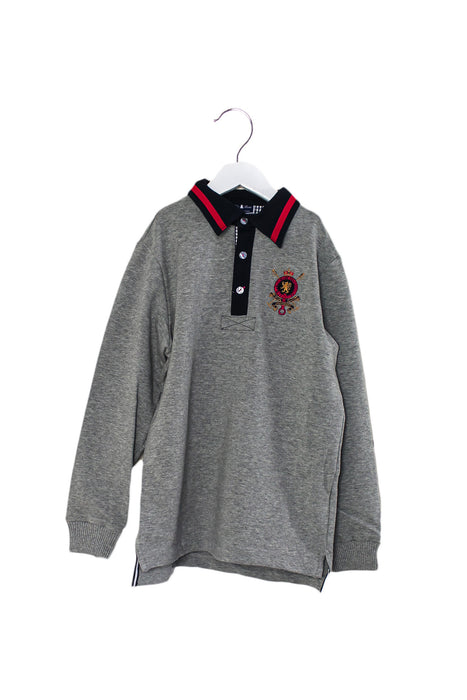 Grey Nicholas & Bears Long Sleeve Polo 10Y at Retykle