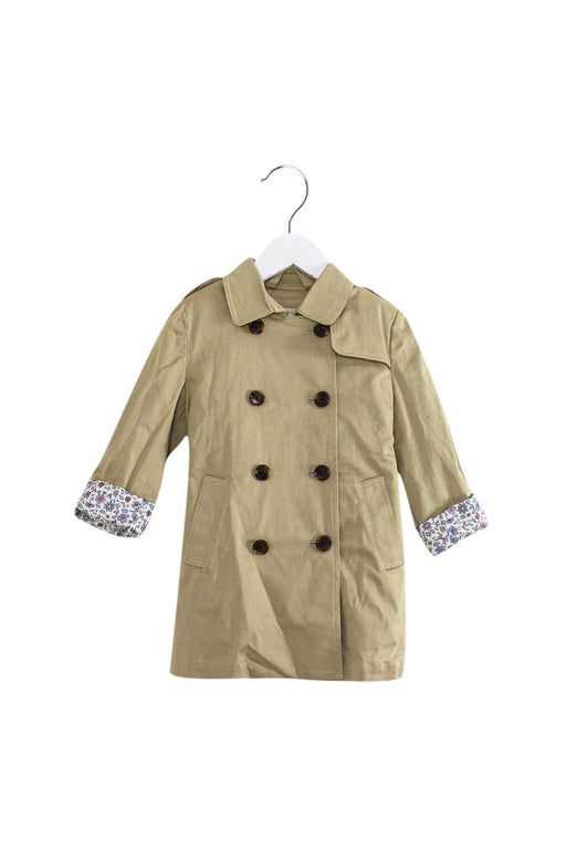 A Beige Coats from panpantutu in size 2T for girl. (Front View)