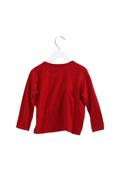 Red Comme Ca Ism Long Sleeve Top 4T at Retykle