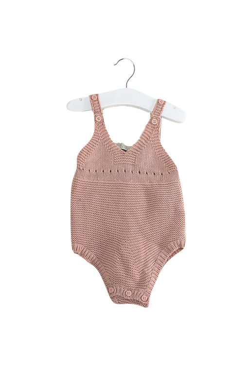 A Pink Sleeveless Bodysuits from Stella McCartney in size 3-6M for girl. (Front View)