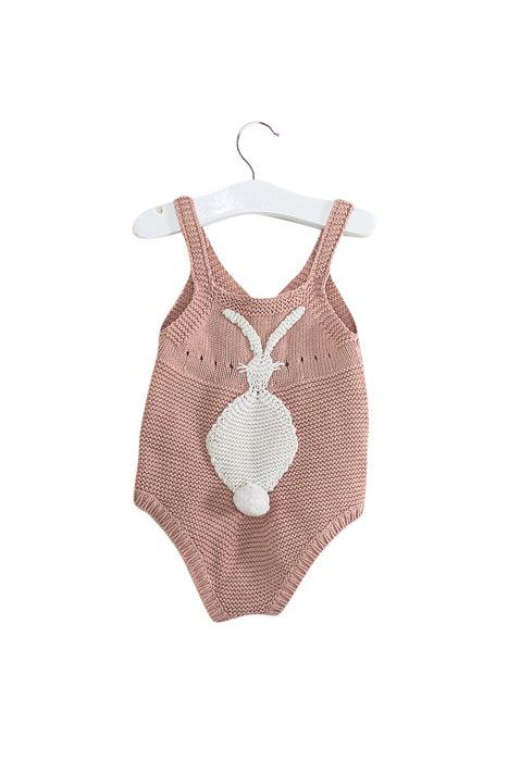 A Pink Sleeveless Bodysuits from Stella McCartney in size 3-6M for girl. (Back View)