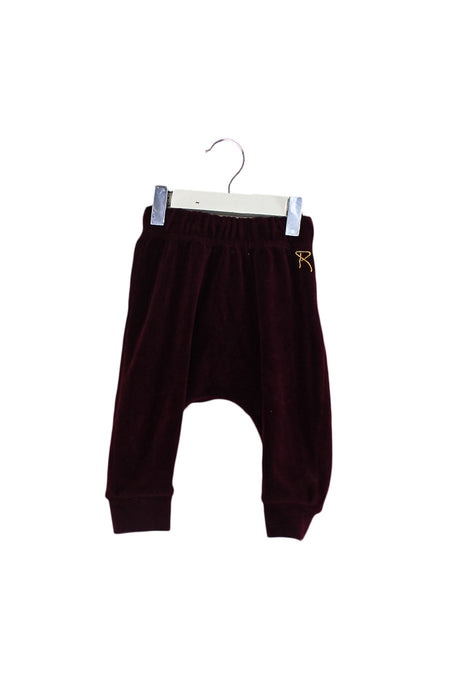 Burgundy Rock Your Baby Sweatpants 6-12M at Retykle